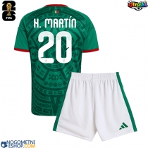 Otroški Nogometni dresi Mehika Henry Martin #20 Domači SP 2026 Kratek Rokav (+ Kratke hlače)
